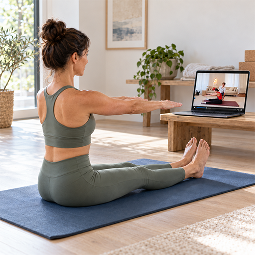 Cours virtuel pilates matwork